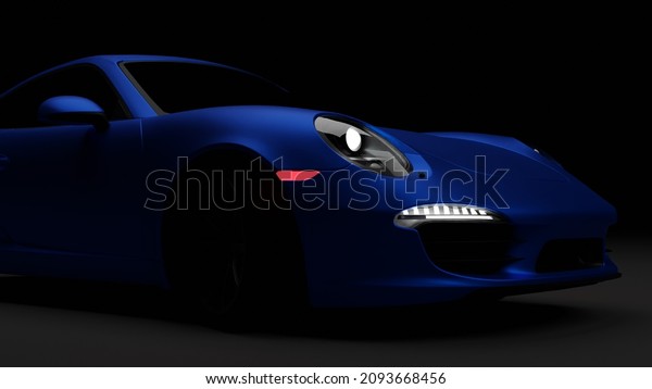 New Delhi, Delhi, India -\
December 1, 2021: 3D Render of Supercar, 3D Modelling, 3D\
Rendering
