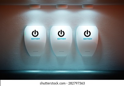 New Energy Concept - Personal Home Battery.