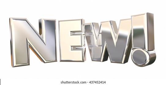 New Exciting Announcement Big Deal Word 3d Illustration