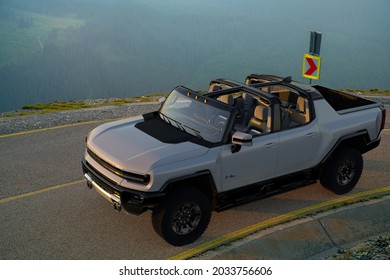 New GMC Hummer EV - Electric Pickup With A Capacity Of More Than 1,000 .3D Illustration
