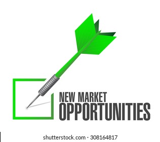 New Market Opportunities Approval Sign Concept Illustration Design Graphic