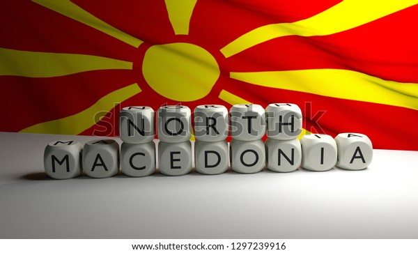 New Name Macedonia Republic North Macedonia Stock Illustration 1297239916