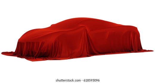 New Racing Design Car Covered Red Stock Illustration 618593096