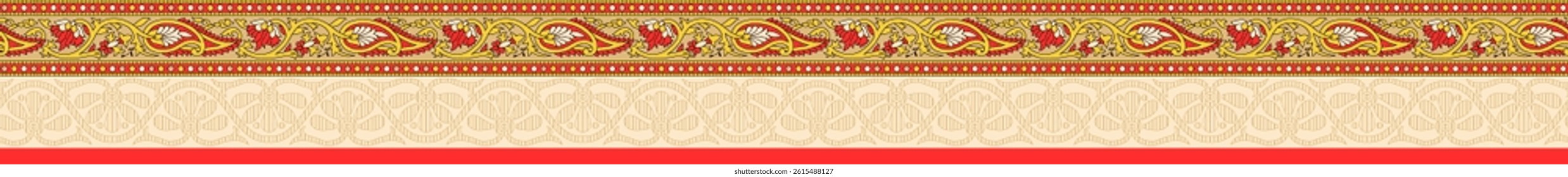 new saree border creation