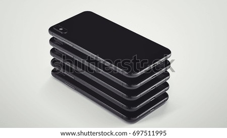 New Smartphone Fall 2017 3D Illustration