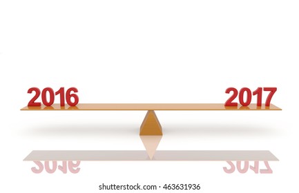 New year 3d Rendering Image