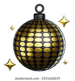 New Year Disco Ball 3D Icon - Powered by Shutterstock