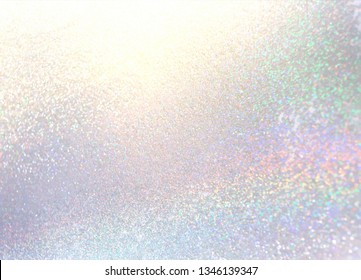 New year glitter background. Shimmer silver backdrop. Diamond sparkles texture. Winter holiday glitz decor. Brilliance pattern.