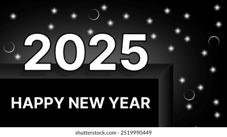 New Year's Eve 2025 Party Invitation with Clock Striking Midnight - Powered by Shutterstock