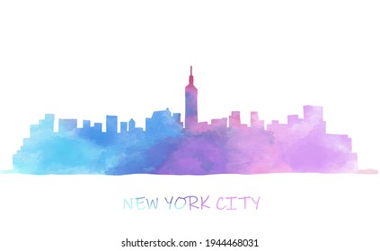 499 Nyc skyline watercolor Images, Stock Photos & Vectors | Shutterstock