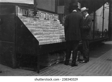 New York City Newsstand, Photograph By Lewis Wickes Hine, June, 1913