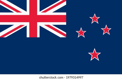 New Zealand Ensign Flag Background Illustration Union Flag Southern Cross