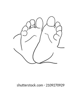 4,479 Outline baby feet Images, Stock Photos & Vectors | Shutterstock