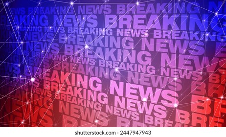 News background with connected lines, pattern, and texture symbolizing global news and media theme