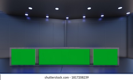 News Studio Backdrop Tv Shows On Stock Illustration 1817208251 ...