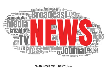 News Word Cloud Breaking News Collage Stock Illustration 1082751962 ...