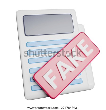 Newspaper Article Information 3D Rendering Illustration