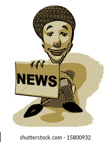 Newspaper boy