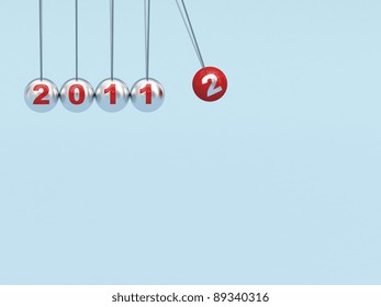 newton cradle 2012 and copyspace