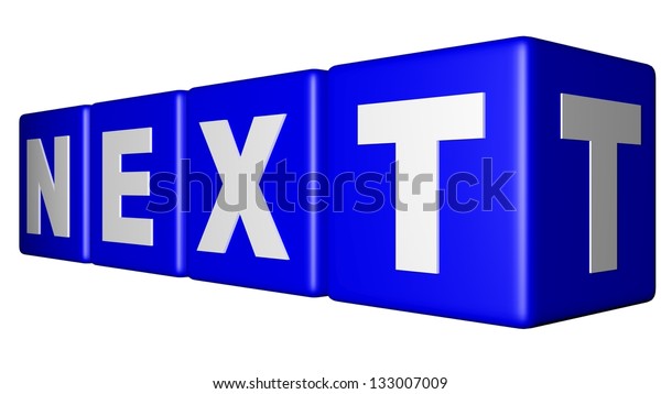 Next Blue Cubes Stock Illustration 133007009