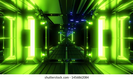 nice glowing space tunnel background wallpaper 3d rendering