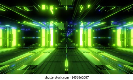 nice glowing space tunnel background wallpaper 3d rendering