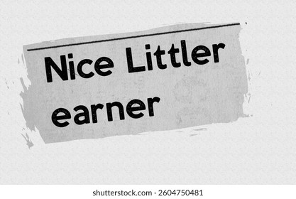 Nice Littler earner - current breaking daily news story communication copy newspaper headline article title in UK 2025