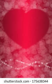 Nice romantic background for St. Valentine's Day with heart texture