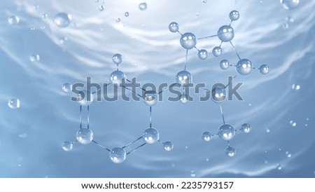 nicotine molecular structure, 3d model naturally alkaloid, structural chemical formula view from a microscope