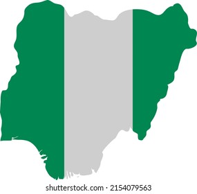 Nigeria Flag Country Flag Stock Illustration 2154079563 | Shutterstock