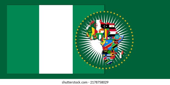 Nigeria Flag Map Flags African World Stock Illustration 2178758029 ...