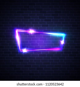 Night Club Neon Sign Blank 3d Stock Illustration 1120523642 | Shutterstock