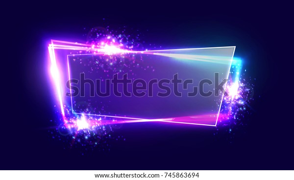 Night Club Neon Sign Textured Transparent Stock Illustration 745863694