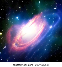 Night Sky Nebular Galaxy Background Stock Illustration 2199339515