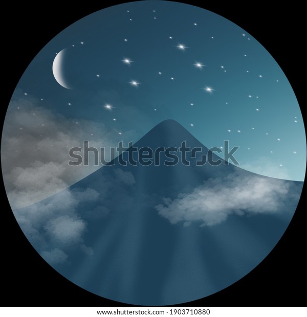 Night Sky on the\
mountain