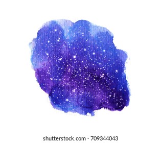 Night Sky Stars Isolated On White Stock Illustration 709344043 ...
