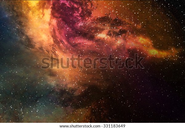 Night Sky Stars Nebula Stock Illustration 331183649