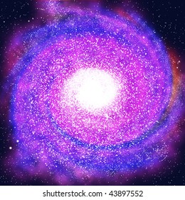 Night Star Sky Space Open Spaces Stock Illustration 43897552