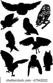 1000 Owl Silhouette Stock Images Photos Vectors Shutterstock