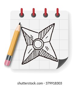 ninja weapon doodle