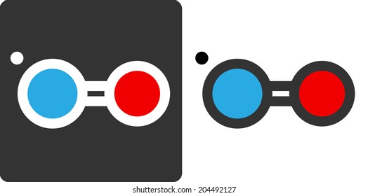 Nitric Oxide (NO) Free Radical Molecule, Flat Icon Style. Atoms Shown As Color-coded Circles (oxygen - Red, Nitrogen - Blue).	