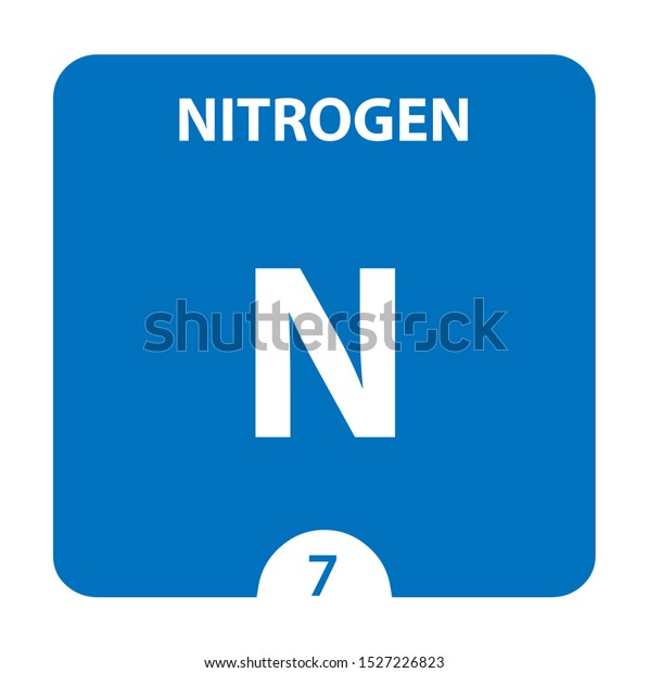 Nitrogen Chemical 7 Element Periodic Table Stock Illustration 1527226823