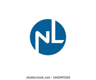 Nl Original Monogram Logo Design Stock Illustration 1442495324 ...