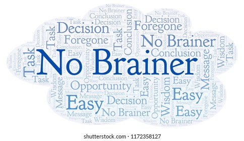 No Brainer word cloud.