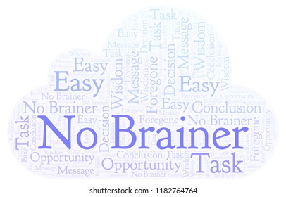 No Brainer word cloud.