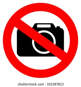 No Camera Sign