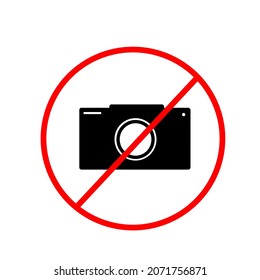 No Camera Sign. No Camera Symbol. Can't Use Camera