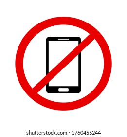 No Cellphone Allowed Sign Illustration