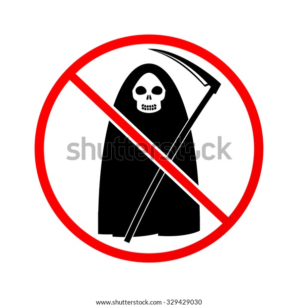 No Death Prohibition Sign Stock Illustration 329429030