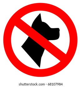 No Dogs Allowed Sign